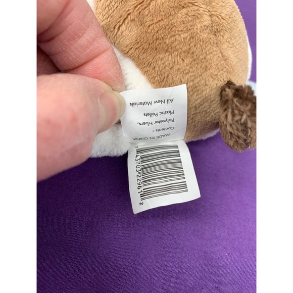 Walmart 7 Inch Terrier Bulldog Puppy XOXO Heart Red Sheer Bow Hearts Plush Stuff - Picture 7 of 9